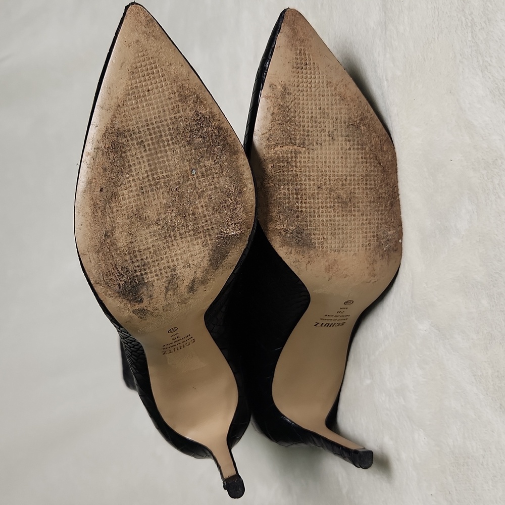 Schutz Maryana Crocodile Embossed Boots - Picture 4 of 6
